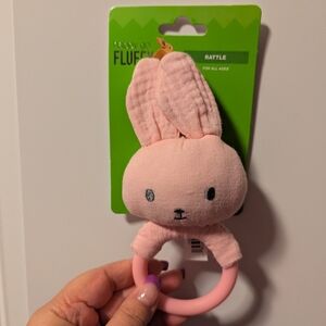 Pink Bunny Baby Rattle